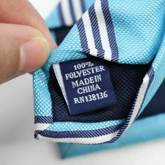 Club Room Mens Tie Necktie Blue White Cranston Str
